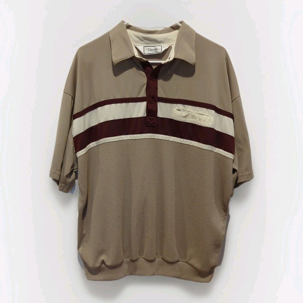Vintage Classics By Palmland Men's Size‎ XXL Eclectic Grampa 80s Polo Shirt